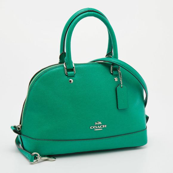 COACH Green Leather Sierra Satchel - Picture 3 of 8